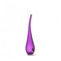 vase FIGUE en verre soufflé violet. Caroline Ouellette